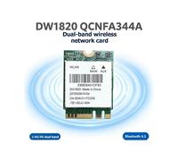 DW1820 QCNFA344A Tarjeta WiFi + Kit de Antenas de 10 DBi 1167 Mbps 2,4G 5Ghz Tarjeta de Red Inalámbrica WIFI5 NGFF M2