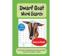 Dwarf Goat Word Search: Fun Puzzles Celebrating the Charm of Dwarf Goats for the Entire Family (BKD Puzzle Books)