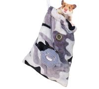Dwarf Hamster Sleeping Bag, Drawstring Flannel Sleeping Bag, Small Hamster Sleeping Pocket, Warm Carrier Bag For Pets, Squirrel Bed, Small Pet Sleeping Bag, Dwarf Hamster Carrier, Flannel Pet S