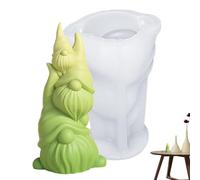 Dwarf Silicone Mold - 3D Gnome Mould for Candles & Chocolate | Versatile Silicone Mold for Fondant, Soap, Clay, Plaster, and Resin Art