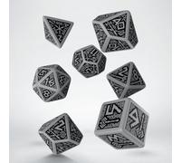 Dwarven Gray & black Dice Set