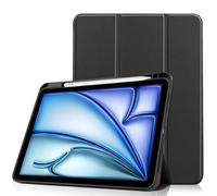 DWaybox Funda Folio Inteligente para iPad Air 11-Pulgadas (M4) 2026 Modelo A3460, Antigolpes con Soporte, Ranura para Lápiz y Reposo/Activación Automática, TPU Mate -Negro