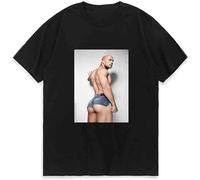 Dwayne Johnson Rock Hard Bottom Print Men's T-Shirt Black 3XL