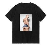 Dwayne Johnson Rock Hard Bottom Print T Shirt Men Women Summer Trends Oversized T-Shirt Unisex Pure Cotton O-Neck Tees Tops Black(X-Large)