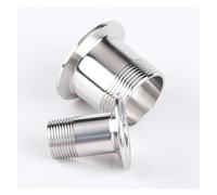 DWBPGVUN 1/5.1 cm 3/10.2 cm 2.5 cm 5.1 cm BSP macho X virola O/D 50.5MM 64MM 77.5MM Tri Clamp 304 accesorio de acero inoxidable 304 (DN32OD50.5MM)