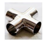DWBPGVUN DIN DN80 - Divisor de acero inoxidable SUS 304 de 85 mm para soldadura a tope, 4 vías