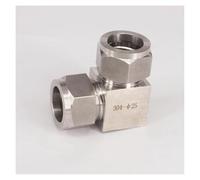 DWBPGVUN Tubo de ajuste O/D de 25 mm, codo igual 304, casquillo de acero inoxidable neumático de compresión de aire