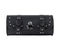 DWBXRRQS Bolsa Moto Asiento Trasero Compatible con Sportster para Cruiser 1 Alforja Lateral para Motocicleta, Bolsa De Herramientas para El Manillar, Bolsa Enrollable Impermeable para Sillín
