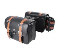 DWBXRRQS Bolsa Moto Asiento Trasero Compatible con Sportster para XL 883 2 Alforjas Marrones para Sillín De Motocicleta, Alforjas Grandes para Almacenamiento De Herramientas Y Bolsas Laterales