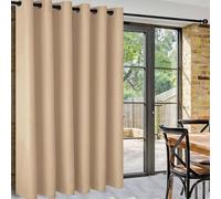 DWCN Biscotti - Cortina separadora de Habitaciones, 243 x 254 cm, extraancha, Opaca, térmica, protección contra el frío, protección contra el Ruido para Dormitorio, salón, Oficina, 1 Unidad