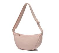 DWDC Bolso bandolera, bolso de hombro para mujer, pequeño, de nailon, media luna, suave, informal, bolso cruzado, bolso de pecho, bolso bandolera