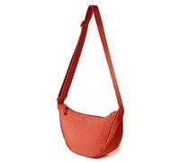 DWDC Bolso bandolera, bolso de hombro para mujer, pequeño, de nailon, media luna, suave, informal, bolso cruzado, bolso de pecho, bolso bandolera