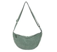 DWDC Bolso bandolera, bolso de hombro para mujer, pequeño, de pana, media luna, suave, informal, bolso cruzado, bolso de pecho, bolso bandolera
