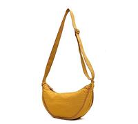 DWDC Bolso Bandolera de Hombro para Mujer, Pequeño, de Nailon, Media Luna, Suave, Informal, Cruzado, de Pecho