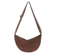 DWDC Bolso Bandolera de Hombro para Mujer, Pequeño, de Pana, Media Luna, Suave, Informal, Cruzado, de Pecho