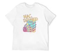 DWDKJU Mac Demarco Viceroy Camiseta, Fanáticos De La Música Estampada Moderna Ligera De Manga Corta para Uso Diario Street T,Blanca,XXL