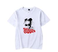 DWDKJU Nina Chuba 2025 Camiseta, Fanáticos De La Música Estampada Moderna Ligera De Manga Corta para Uso Diario Street Shirts,Blanca,XXL