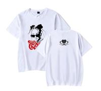 DWDKJU Nina Chuba 2025 Camiseta, Fanáticos De La Música Estampada Moderna Ligera De Manga Corta para Uso Diario Street Shirts,Blanca,XS