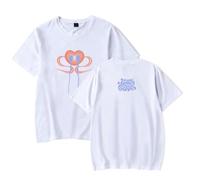 DWDKJU Nina Chuba 2025 Camiseta, Fanáticos De La Música Estampada Moderna Ligera De Manga Corta para Uso Diario Street Shirts,Blanca,XXS