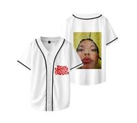 DWDKJU Nina Chuba 2025 Camiseta, Fanáticos De La Música Estampada Moderna Ligera De Manga Corta para Uso Diario Street Shirts,Blanca,L