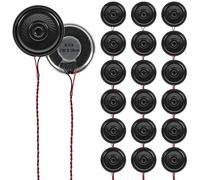 DWEII 20 altavoces internos redondos de 2 W y 8 ohmios, carcasa de metal, microaltavoces de 8 ohmios, microaltavoces de repuesto, mini altavoz multimedia