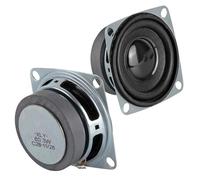 DWEII Juego de 2 altavoces de audio estéreo de rango completo de 2 pulgadas, 8 ohmios, 3 W, kit de altavoces DIY complicables con Arduino