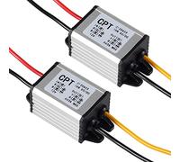 DWEII Paquete de 2 convertidores de 12 V a 5 V, módulo de fuente de alimentación de placa reguladora de voltaje CC, CC 6.3-22 V, 12 V a 5 V, 3 A, 15 W, convertidor de voltios de coche impermeable