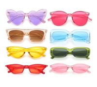 Dwenarry Juego de gafas de sol de fiesta para mujer, estilo vintage, retro, para fiestas de los 90, para carnaval, 12 unidades, Gafas de sol fiesta, talla única