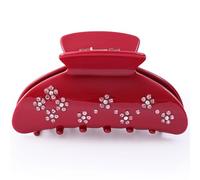 Dwenarry Pinza grande para el pelo para mujer, pinzas para el pelo grande, antideslizantes, acetato, pinzas para el pelo para mujeres y niñas para cabello grueso y fino
