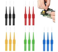 DWFEYOI 15 piezas de sonda de prueba de multímetro aislada, cables de multímetro, conector banana flexible de 4 mm, sonda trasera, bolígrafo de prueba de multímetro