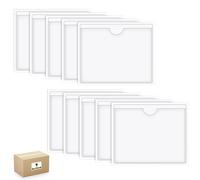 DWFEYOI Fundas para Permiso de Estacionamiento, 10 Autoadhesiva Soporte de Tarjeta de índice, Titular de Licencia de Aparcamiento del Parabrisas, Soporte Telepeaje de Impuestos Sobre Automóviles