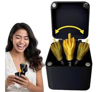 DWFEYOI Middle Finger in a Box, Dedo Medio en una Caja, Caja Sorpresa con Dedo Medio, Bromas para Adultos Divertidos, Cajas para Regalo de Broma Divertida