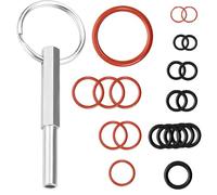 DWFEYOI O-Rings de Silicona para Válvula de Soporte, Válvula de Vapor, Grupo de Infusión, Válvula de Salida, Juego de 21Anillos de Sellado para Saeco,Compatible con Cafeteras Saeco Spidem