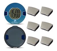 DWFEYOI Pegatinas para detector de rayos,Juego de 6 tiras adhesivas de repuesto, compatibles con, OOONO CO-driver NO2, P-DISC NO2, placas metálicas con almohadillas adhesivas