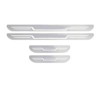 DWGDP Protector Umbral Puerta Coche para Honda Civic Type R FK8 2017-2021, Antideslizante Antiarañazos Acero Inoxidable Sticker de Estilo,Silver