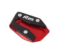 DWGVHGVW Extensión Pad Placa Soporte para YZF R3 R25 YZF-R3 YZF-R25 YZFR3 YZFR25 2019-2023 2021 Soporte Lateral para Motocicleta Soporte De Extensión Almohadilla Ampliadora