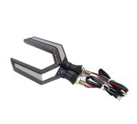 DWGVHGVW Giro Luces circulación Luces LED para Motocicletas, Indicadores de Motocicleta con diseño en Forma de cimitarra, Indicadores de señal de Giro para Motocicletas