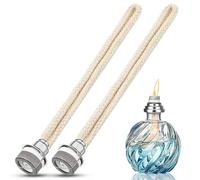 Dwitkul 2 Piezas Mecha para Lámpara de Aroma, Mechas de Repuesto para Lámparas de Aceite, Mechas para Lámparas de Aceite, Mecha de Repuesto con Control de Aire, Quemador Catalítico
