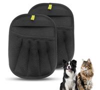 Dwitkul - Juego de 2 guantes antipelos para animales, lavable a máquina, guante de pelo de gato, reutilizable, guante estático, atrapa pelo, recoge el pelo de perro y gato en el sofá, mueble, alfombra