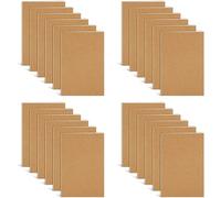 DWIYITTN 24 Pack Libretas Pequeñas, 9 x 13cm Bolsillo Bloc de Notas 36 Línea Páginas/18 hojas Mini Libreta Kraft Mini Cuadernos Pequeño para Diarios, Escolar Escribir, de Viaje, Marrón