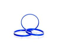 DWK Life Sciences Duran SD-0082 - Anillo vertedor para botellas de boca ancha, 80 mm de diámetro interior x 6,85 mm de altura, color azul