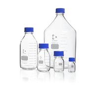 DWK Life Sciences Duran SD-0808 - Botella de laboratorio con tapa de rosca y anillo vertedor, tamaño de rosca GL 45, 230 mm de altura x 101 mm de diámetro, capacidad de 1000 ml