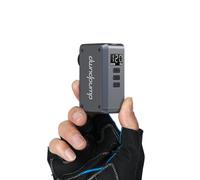 dwndpump Mini Bomba Eléctrica para Bicicleta, Bomba de Bicicleta con Manómetro Máx 120 PSI, Bomba Mini Portátil para Bicicleta, Parada Automática, con Válvula Presta y Schrader