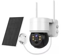 DWO EUROPA Cámara de Seguridad Solar WiFi PTZ 1080P 2MP, PIR de Baja Potencia, Impermeable, ICSee inalámbrica: Seguridad para el hogar y al Aire Libre