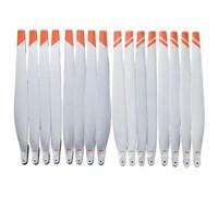 DWOGCEBX 16 Piezas Propulsoras de plegamiento de Carbono de Nylon Blanco 2 Tipos compatibles con Accesorios de Drones Relacionados con la Agricultura de la Serie T40 T50(16pcs Normal)