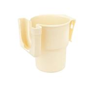 DWOGCEBX Soporte para Taza de Coche con Salida de Aire, Soporte para teléfono móvil, portavasos Ajustable Multifuncional, Accesorios de Almacenamiento Interior de Coche Universal(Color Name: Beige)