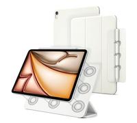 Dwopar Slim Smart - Funda Tipo Libro para iPad Air 6/5/4, Apagado y Encendido automático, 10.9 Pulgadas, Color Blanco, Moderno, productividad, Entretenimiento, educación