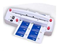 DWSSX Cortador de Tarjetas de Visita, máquina de encuadernación automática, Cortador de Tarjetas eléctrico de alimentación automática, cortadora de Tarjeta De Nombre Ajustable for 3,5 "x 2"