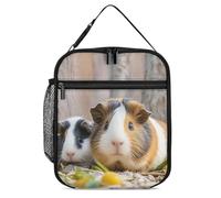 DWTJKMS Bonita bolsa de almuerzo aislada GuineaPig a prueba de fugas para hombres y mujeres, con asa reutilizable y aislada, para oficina, trabajo, picnic