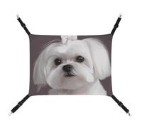 DWTJKMS Bonita hamaca maltesa para perros y gatos, hamacas suaves para dormir, hamaca ajustable para mascotas para todas las estaciones, para gatos, hurones, cachorros, conejos, animales pequeños